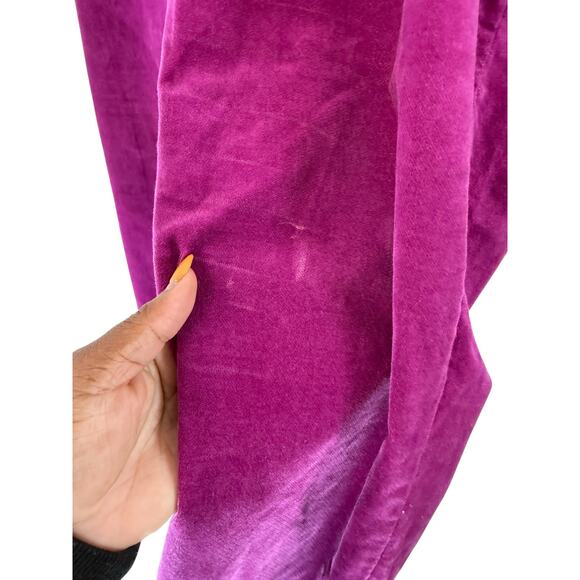 Old Navy Purple Velvet Plus Office Work Business Mid-Rise Pixie Pants Size 18 - Picture 8 of 13
